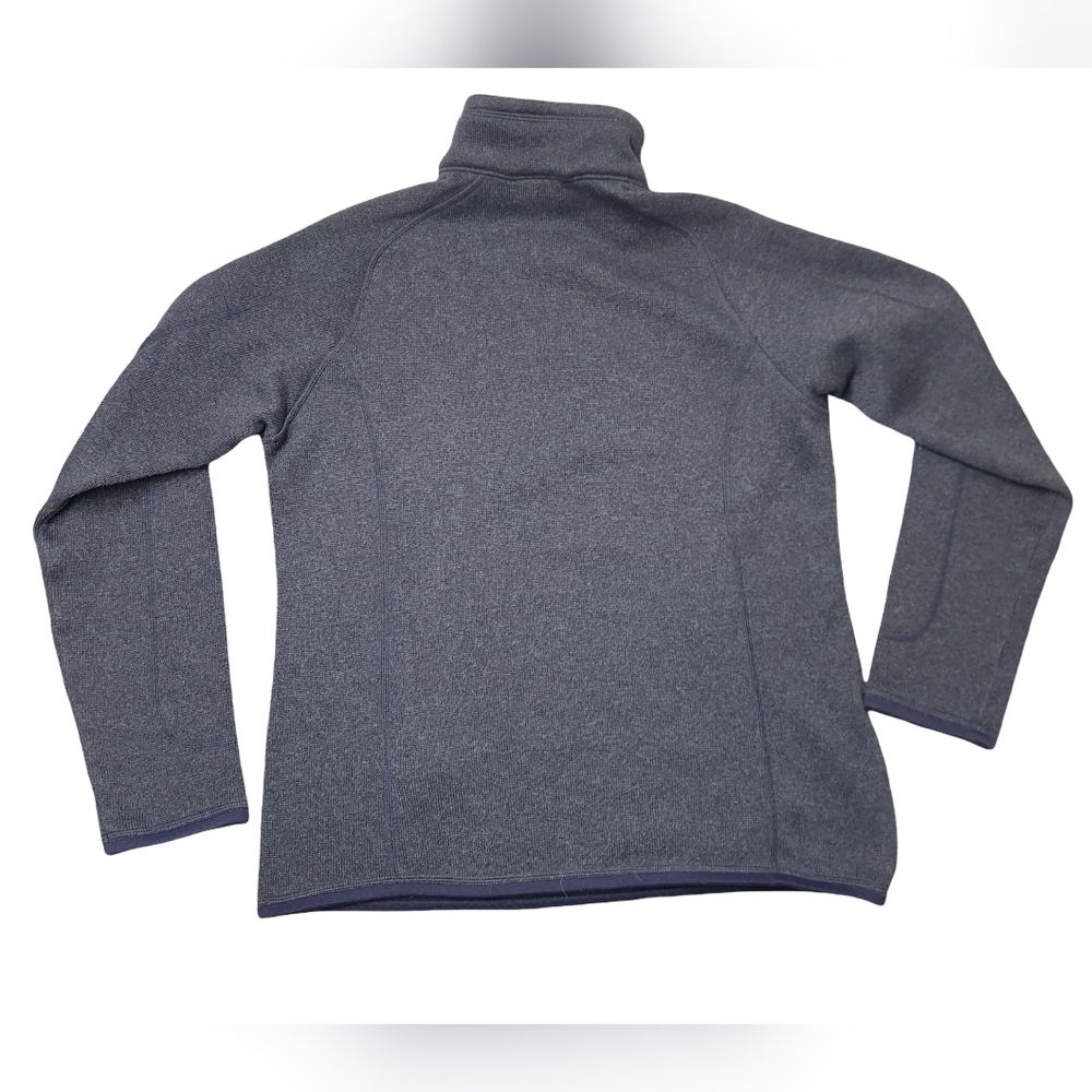 Patagonia Women's Blue Heather 1/4 Zip Pullover Better Sweater Fleece Sz M/L - Picture 2 of 9
